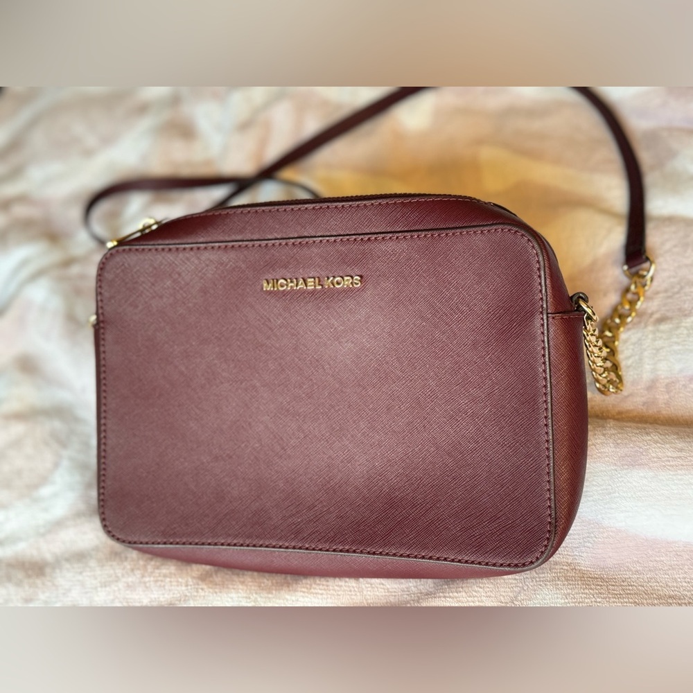 Michael Kors Burgundy Crossbody Bag